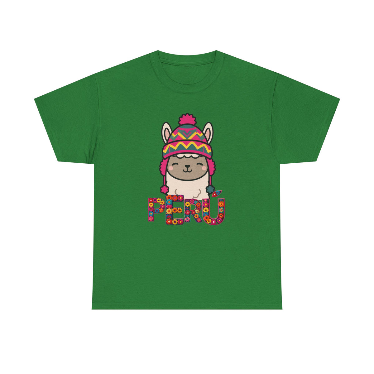 Best Peru Chullo Llama T-Shirt USA Unisex Andean Pride Tee