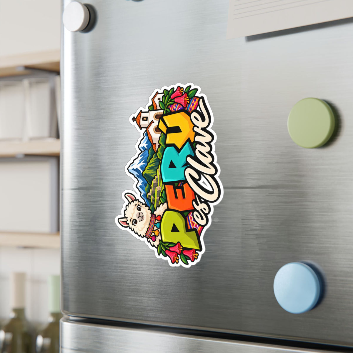 Best Perú es Clave Sticker - Alpaca & Machu Picchu Decal