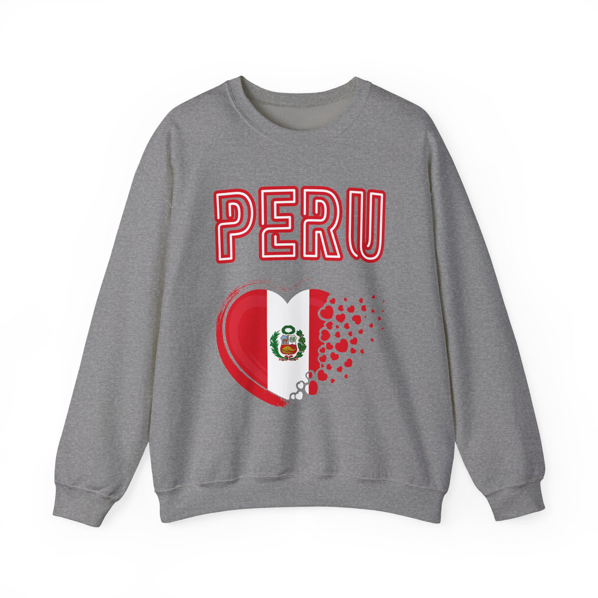 Best Peru Heart Flag Sweatshirt - Crewneck