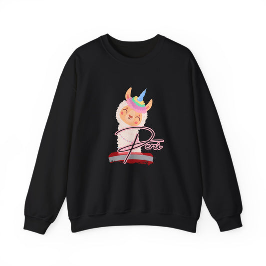 Best Peruvian Unisex Sweatshirt "Llama Unicorn"