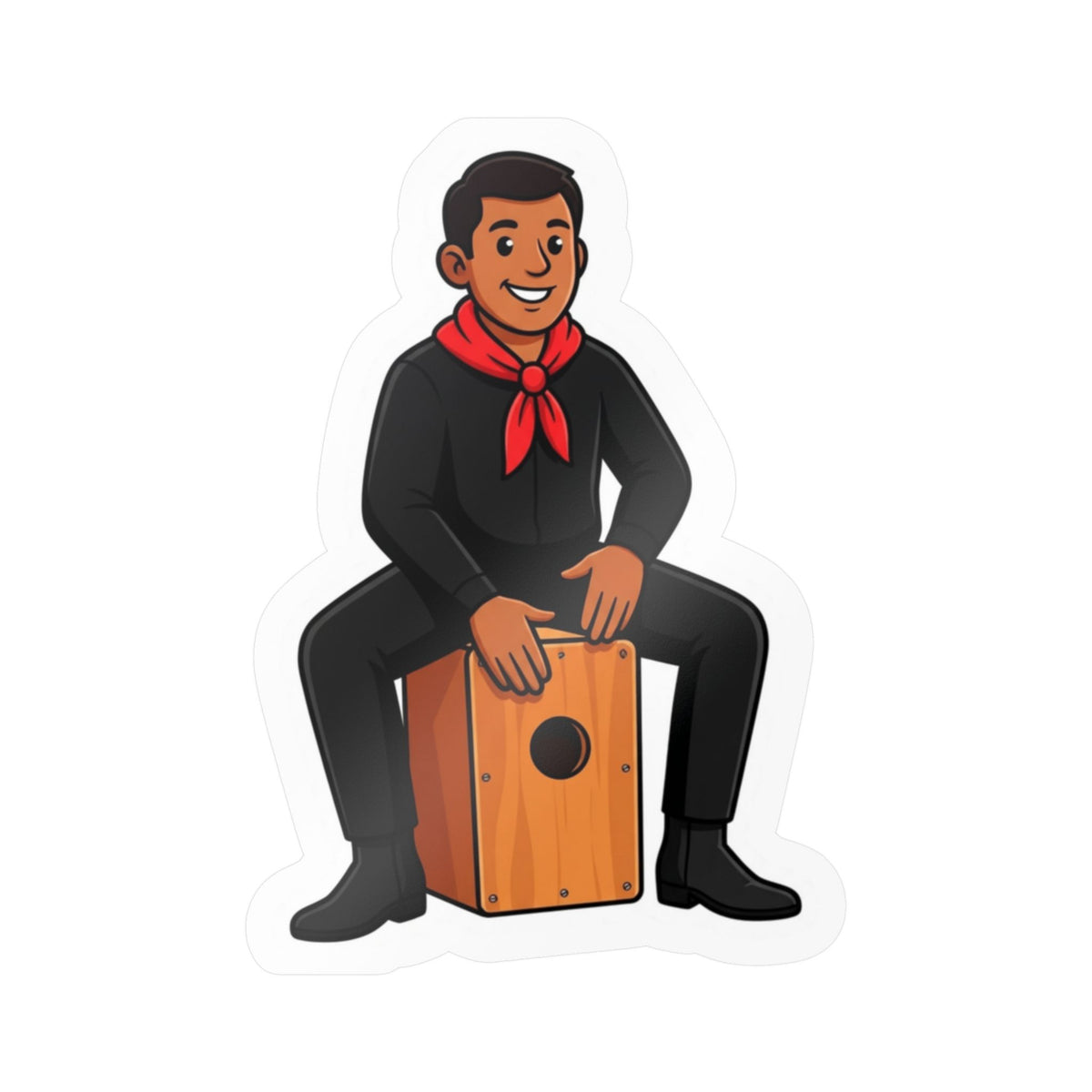 Best Peruvian Cajón Sticker - Afro-Peruvian Music Decal