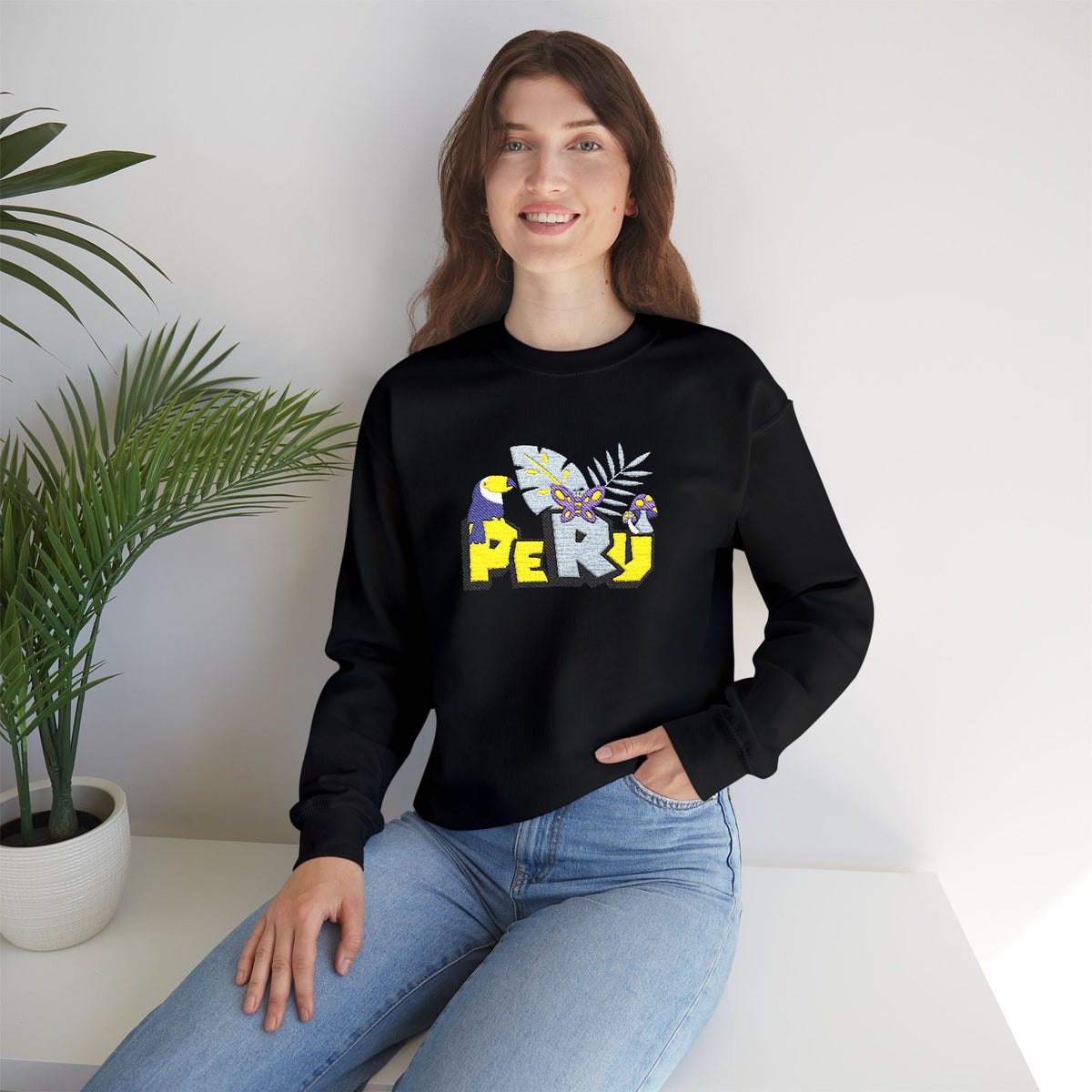 Best Peru Jungle Embroidered Sweatshirt USA