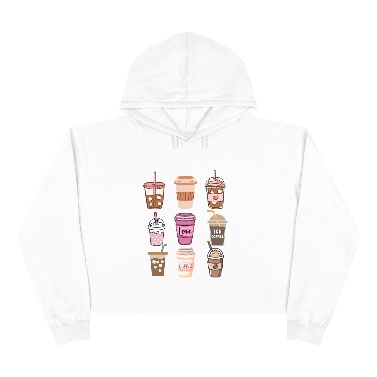 Best Coffee Cropped Hoodie "Coffee Mugs For Coffee Lovers"