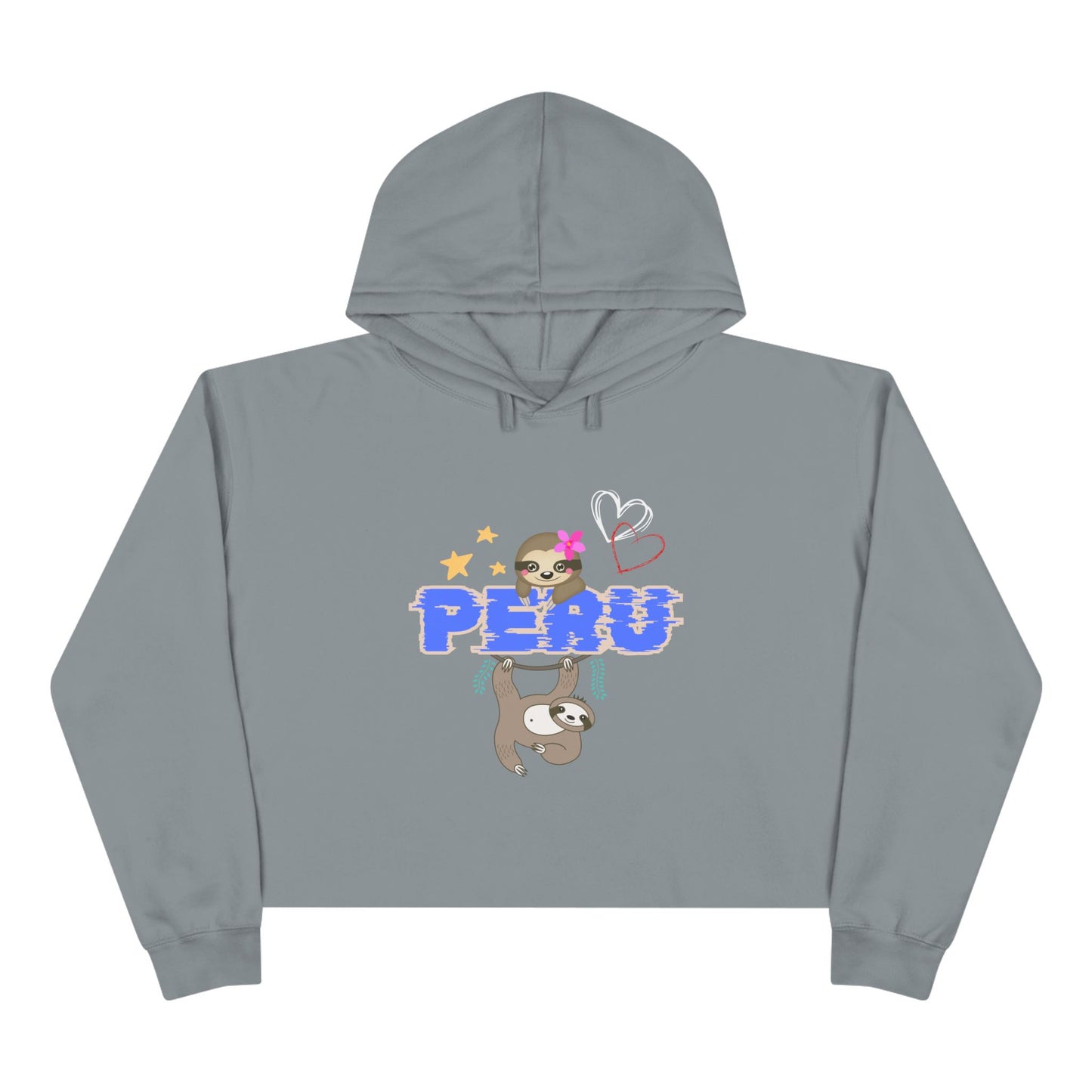 Best Peruvian Crop Hoodie "PERU Jungle Love"