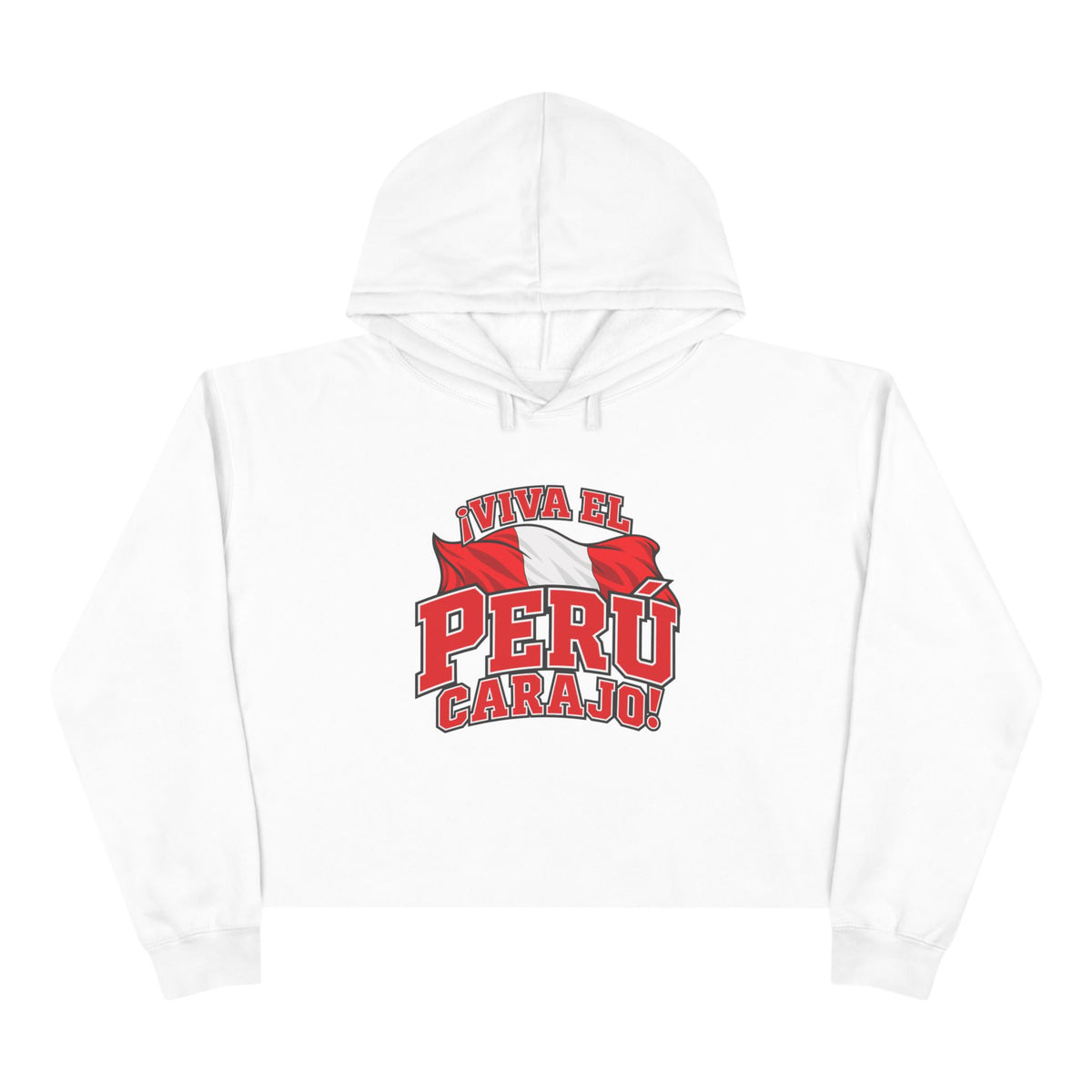 Best Viva el Perú Carajo Crop Hoodie - Peru Flag Gift
