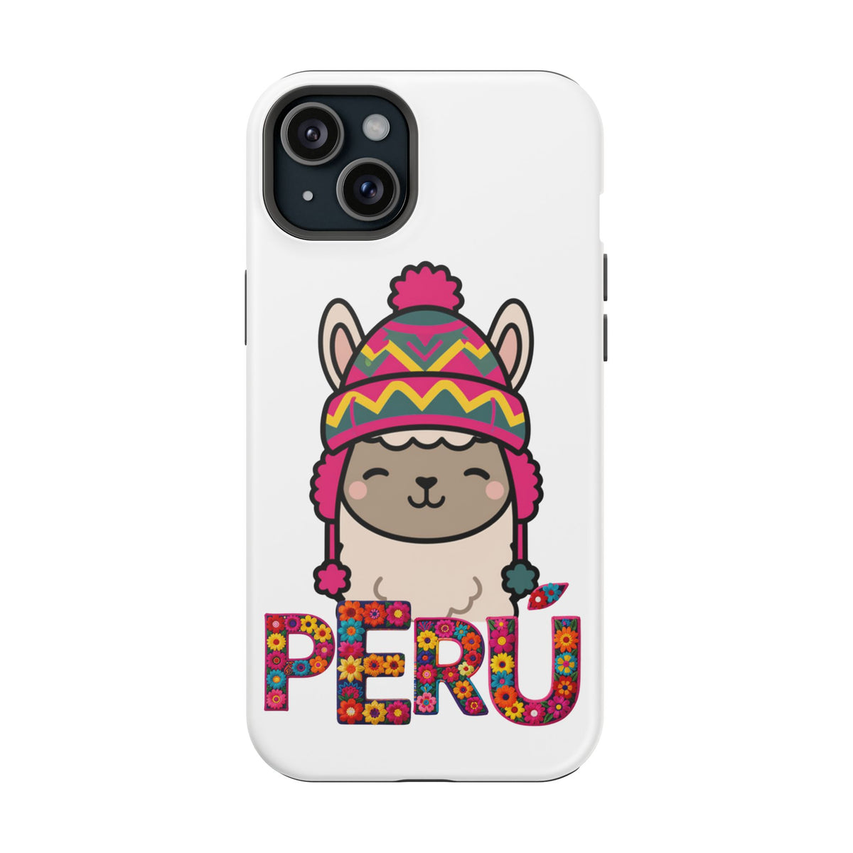 Best Peru Phone Case – Cute Llama with Chullo | Peruvian Gift