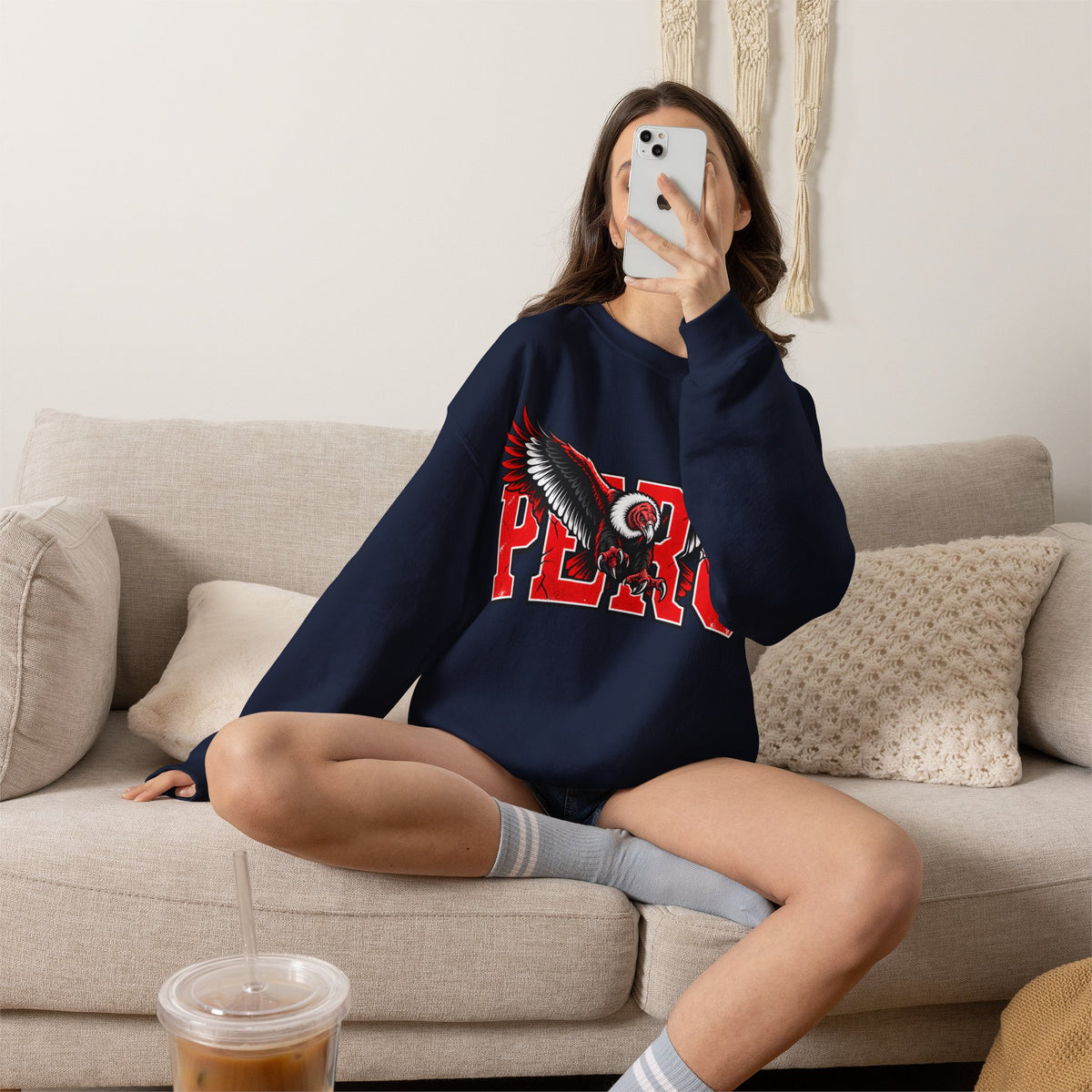 Best Peru Varsity Sweatshirt - Condor Crewneck Fan Gift