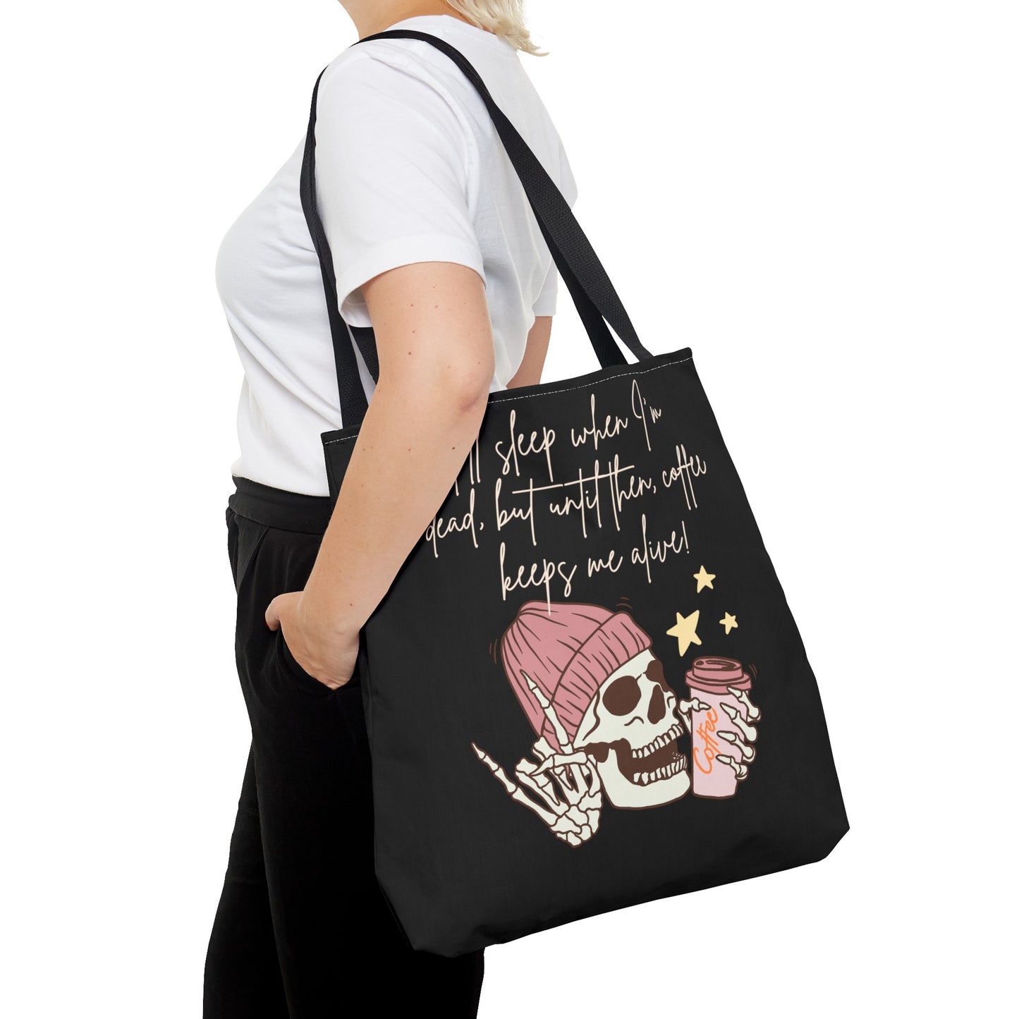 Best Coffee Tote Bag "Coffee keeps me alive"