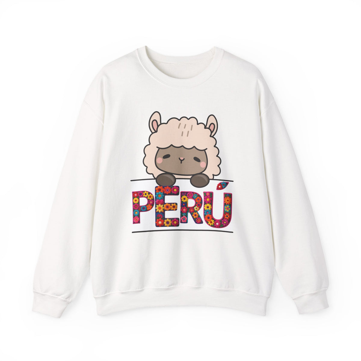 Best Peru Floral Llama Sweatshirt - Crewneck