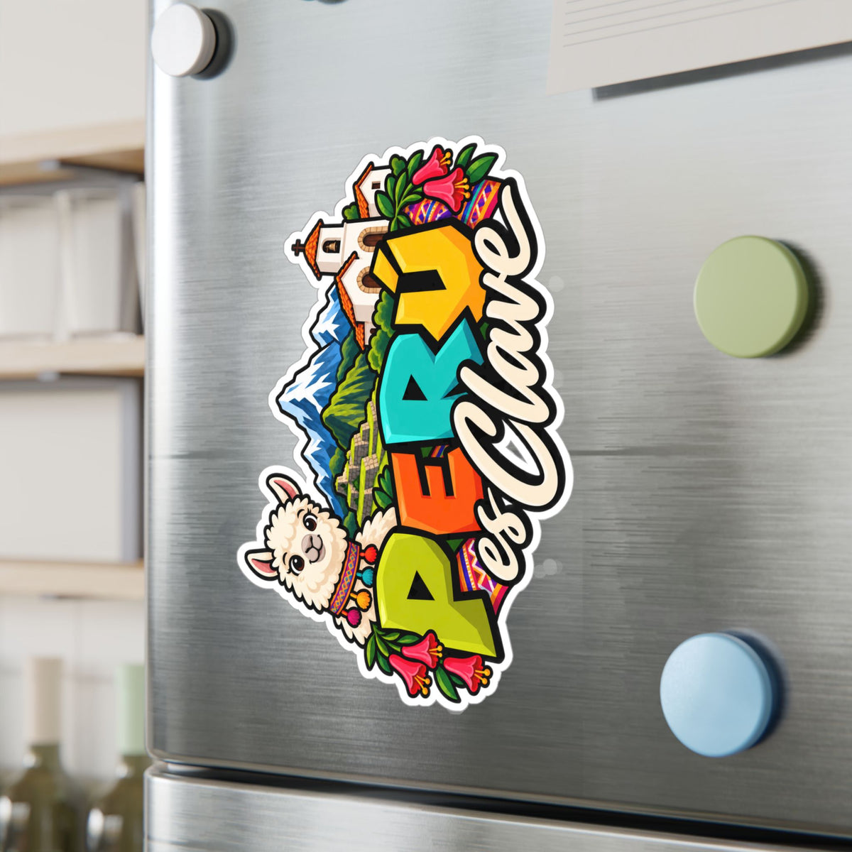 Best Perú es Clave Sticker - Alpaca & Machu Picchu Decal