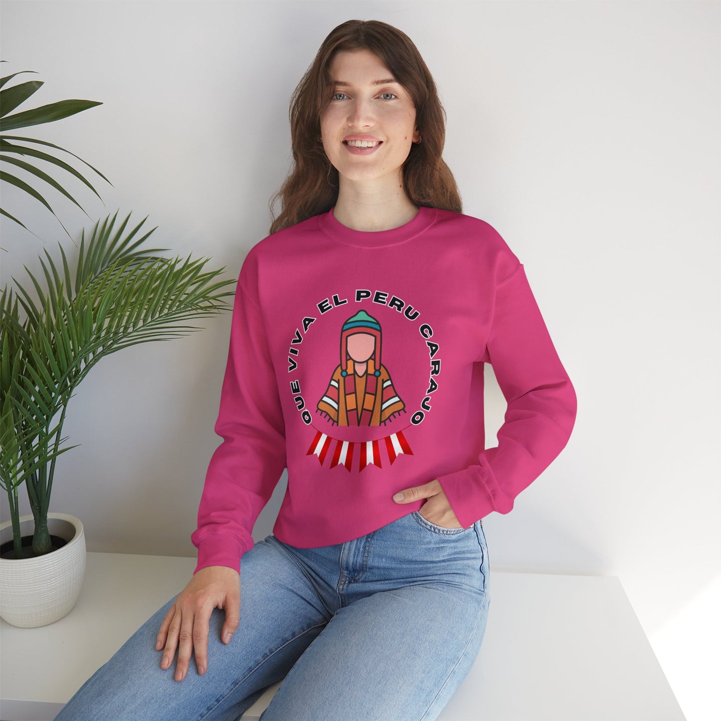 Best Peruvian Unisex Sweatshirt "Que Viva El PERU Carajo"