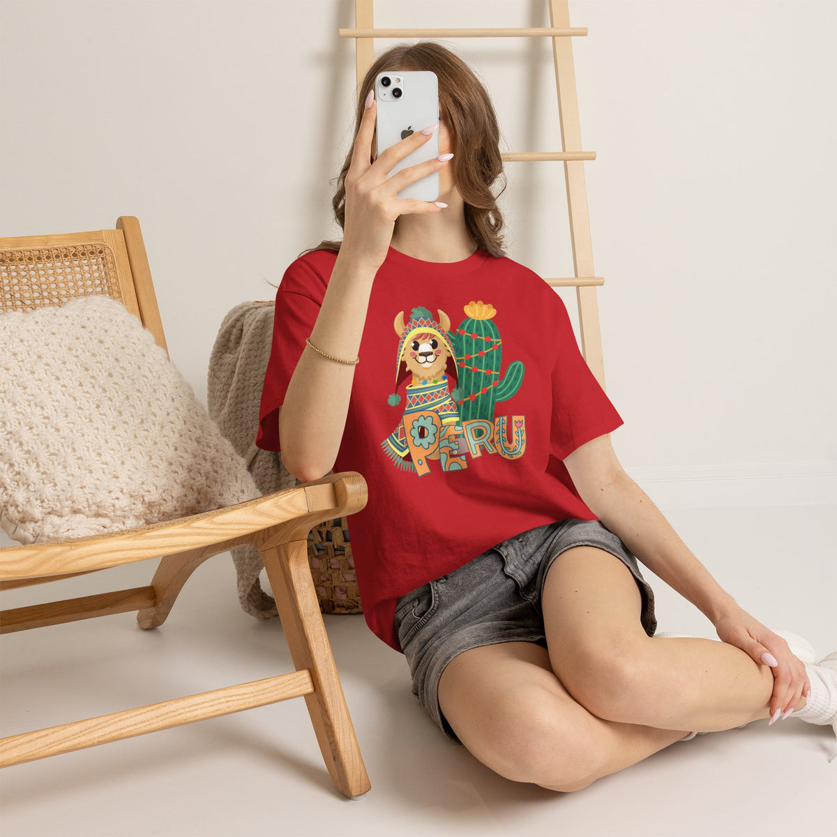 Best Peru Chullo Llama T-Shirt USA — Peruvian Pride Tee