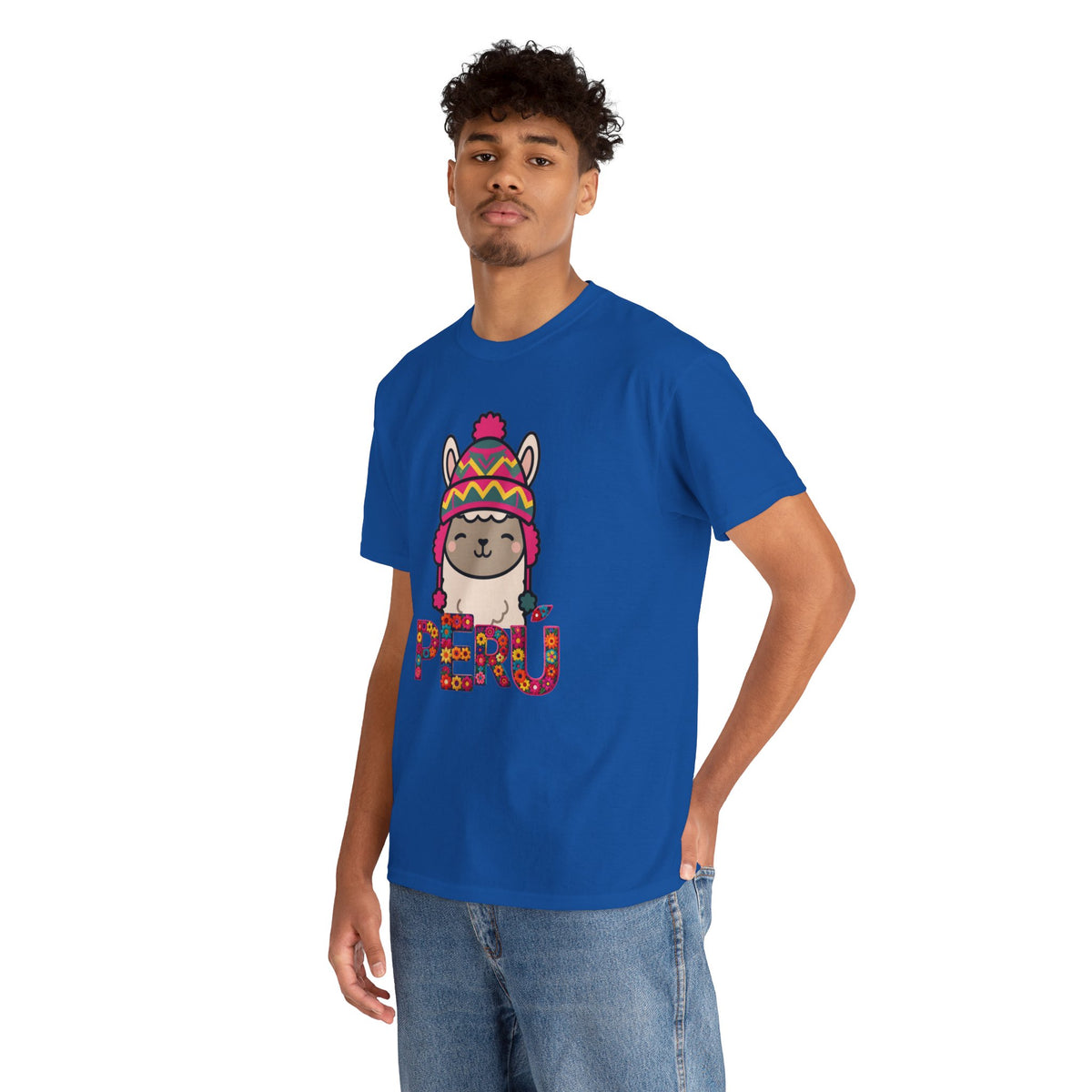 Best Peru Chullo Llama T-Shirt USA Unisex Andean Pride Tee