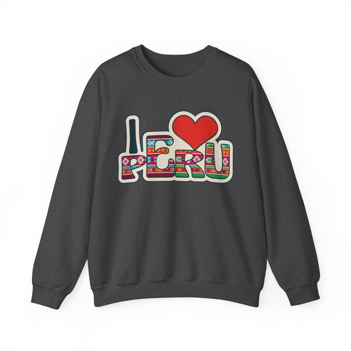 Best I Love Peru Sweatshirt - Andean Textile Crewneck Gift