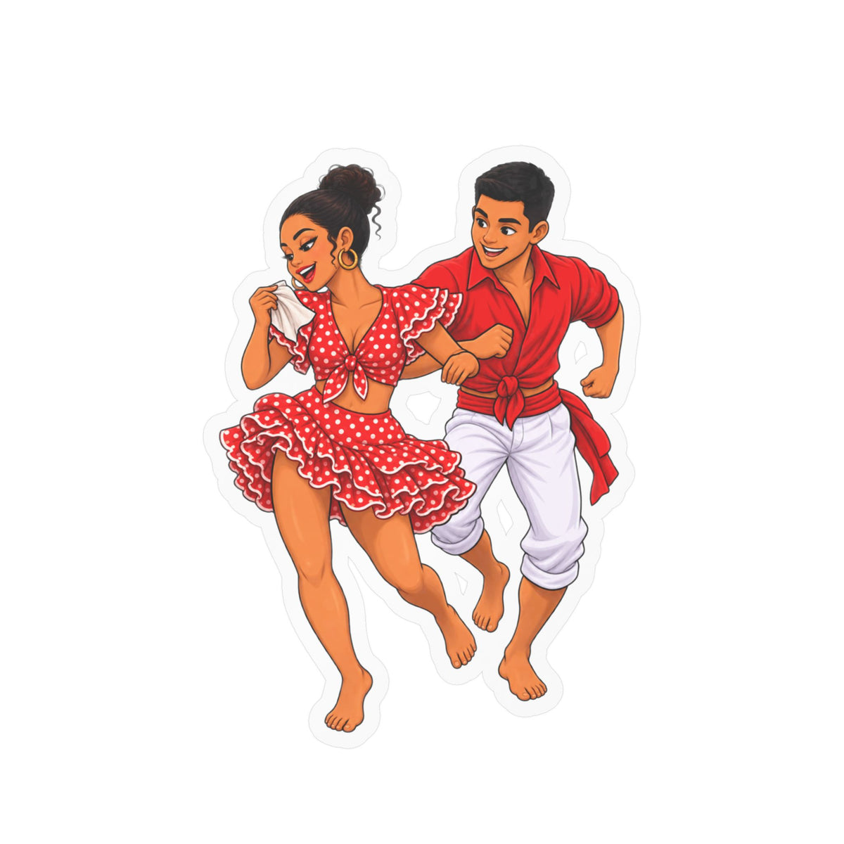 Best Afro-Peruvian Dance Sticker - Festejo Dancers Decal
