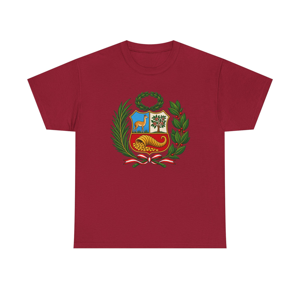 Best Peru Coat of Arms T-Shirt - Escudo Nacional Tee Gift