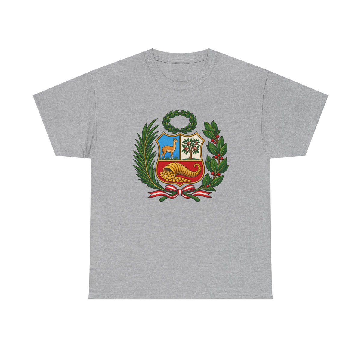Best Peru Coat of Arms T-Shirt - Escudo Nacional Tee Gift