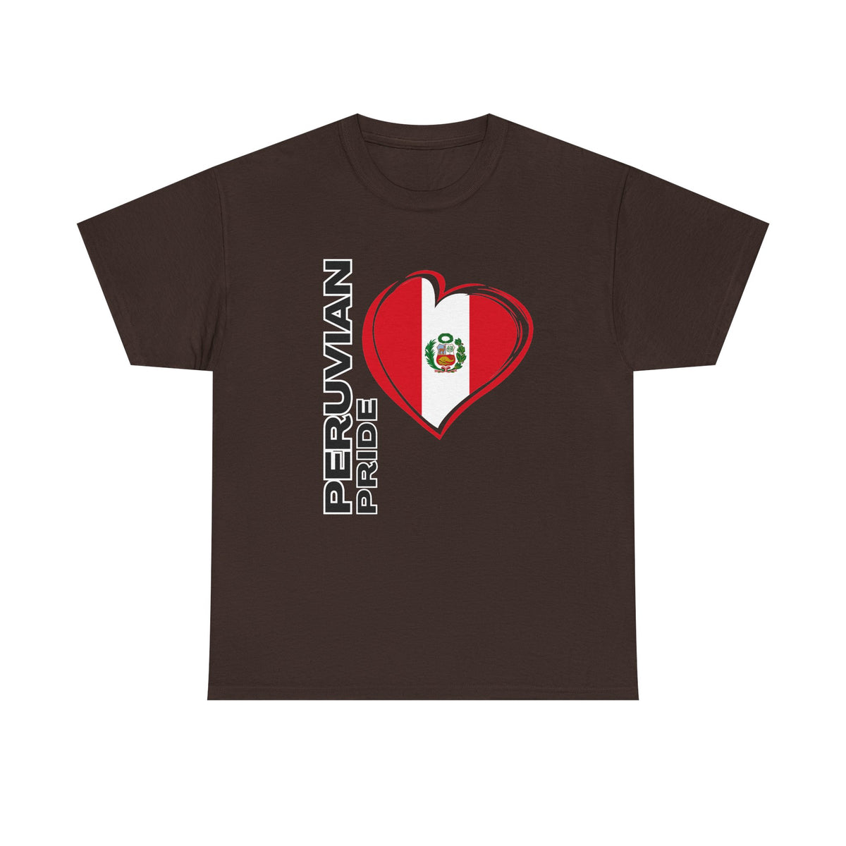 Best Peruvian Pride T-Shirt USA Unisex Flag Heart Tee
