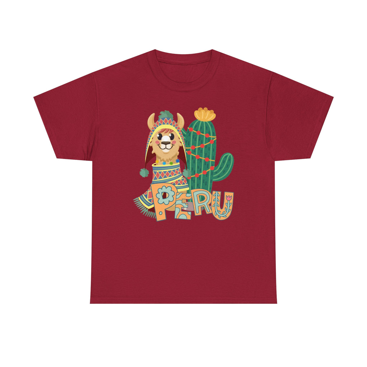Best Peru Chullo Llama T-Shirt USA — Peruvian Pride Tee