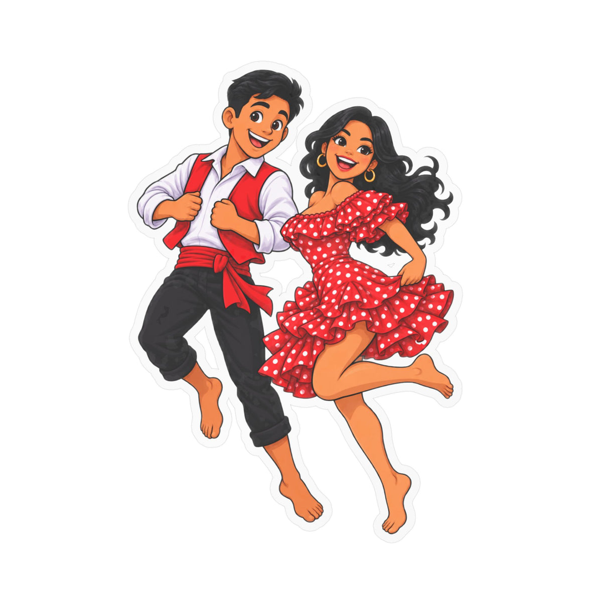 Best Peruvian Dance Couple Sticker - Afro-Peruvian Decal
