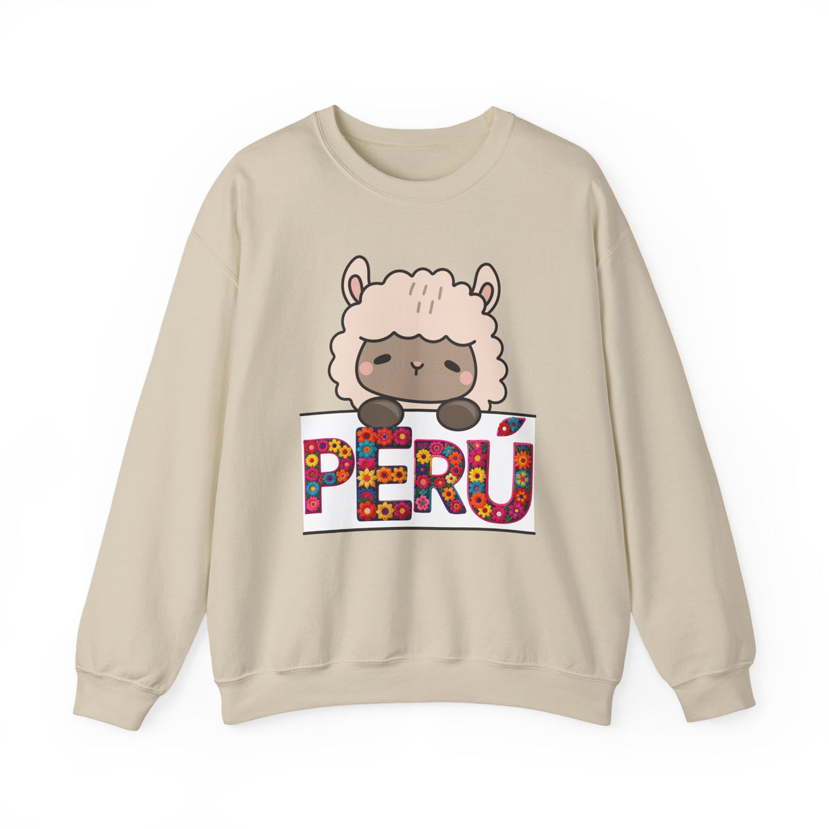 Best Peru Floral Llama Sweatshirt - Crewneck