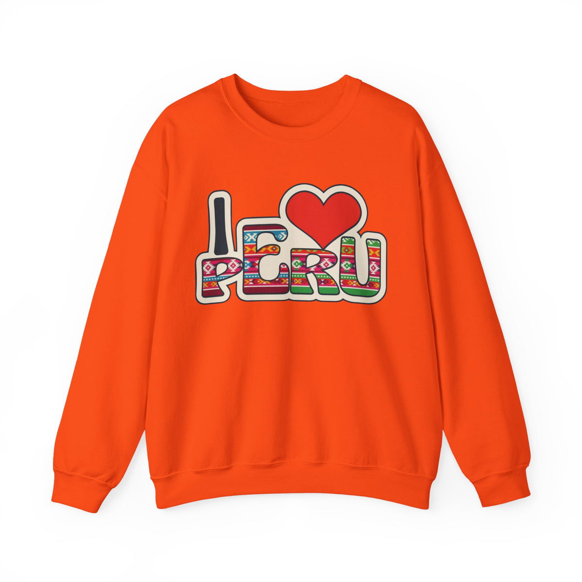 Best I Love Peru Sweatshirt - Andean Textile Crewneck Gift