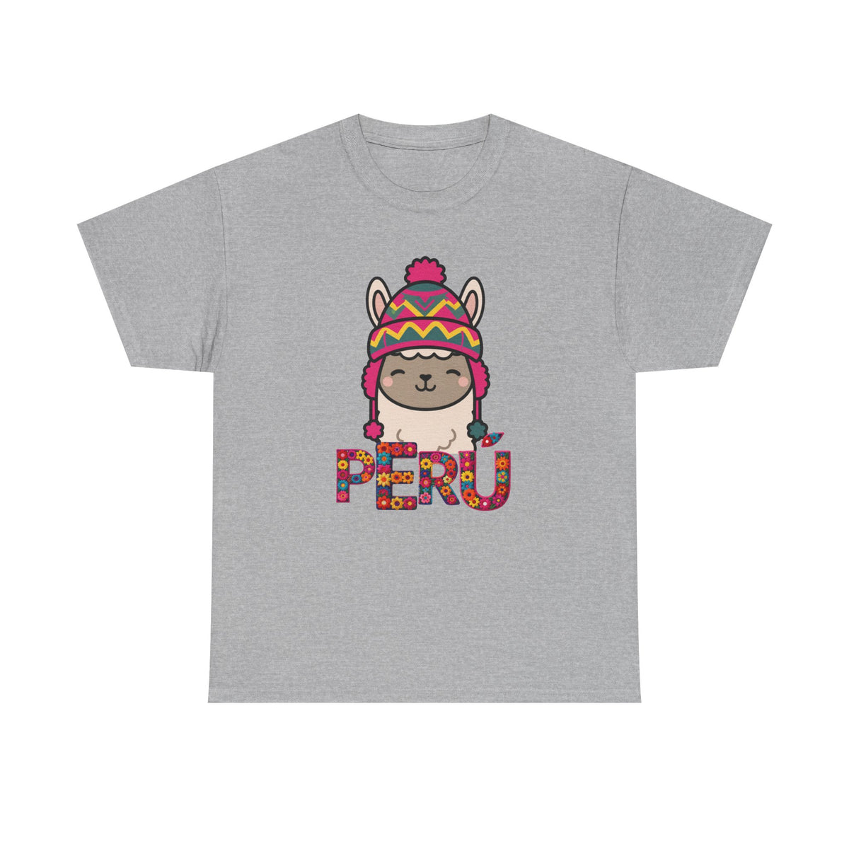 Best Peru Chullo Llama T-Shirt USA Unisex Andean Pride Tee
