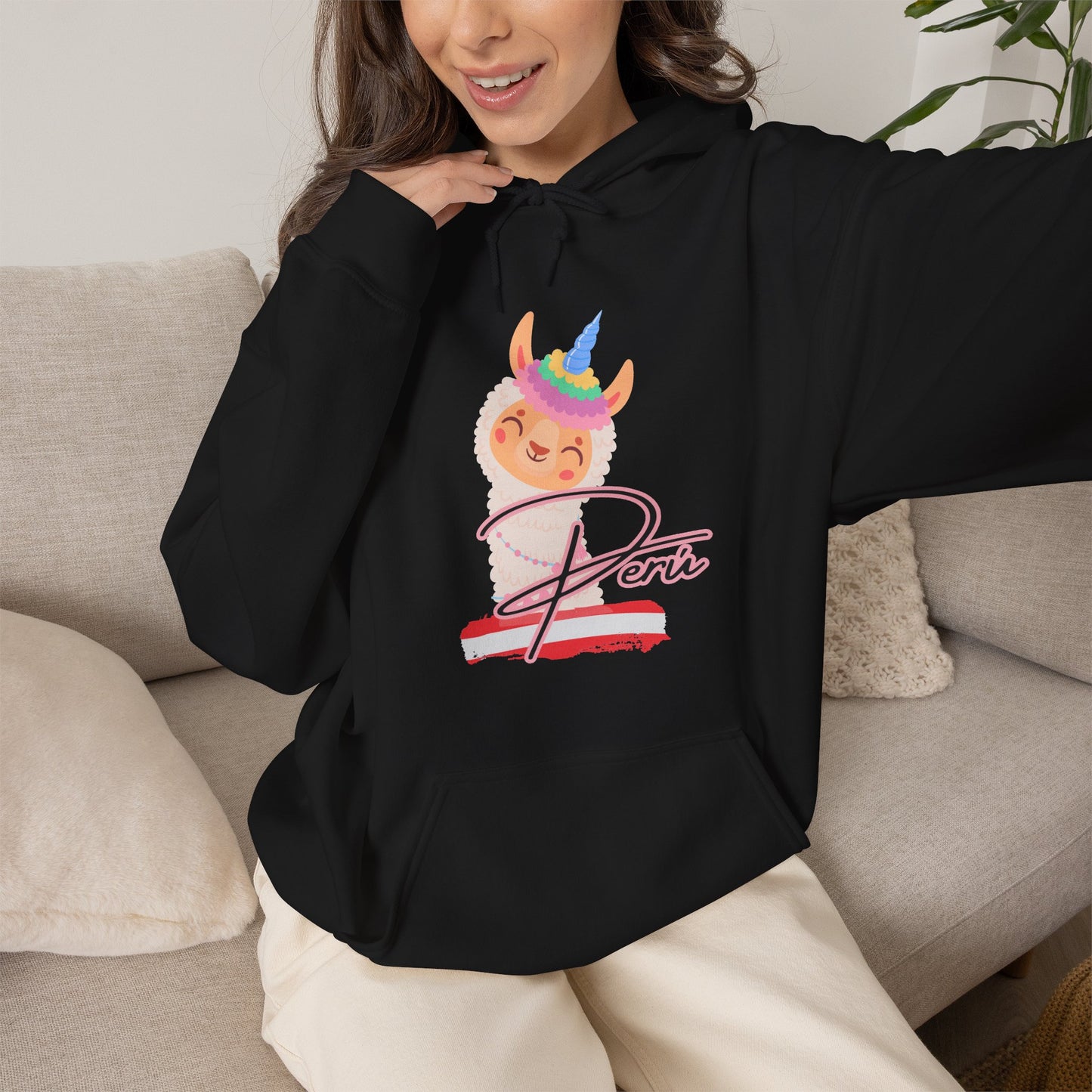 Best Peruvian Unisex Hoodie "Llamacorn Perú"