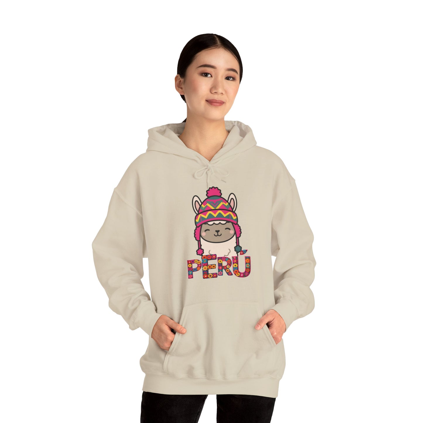 Best Peru Llama Chullo Hoodie - Cute Peruvian