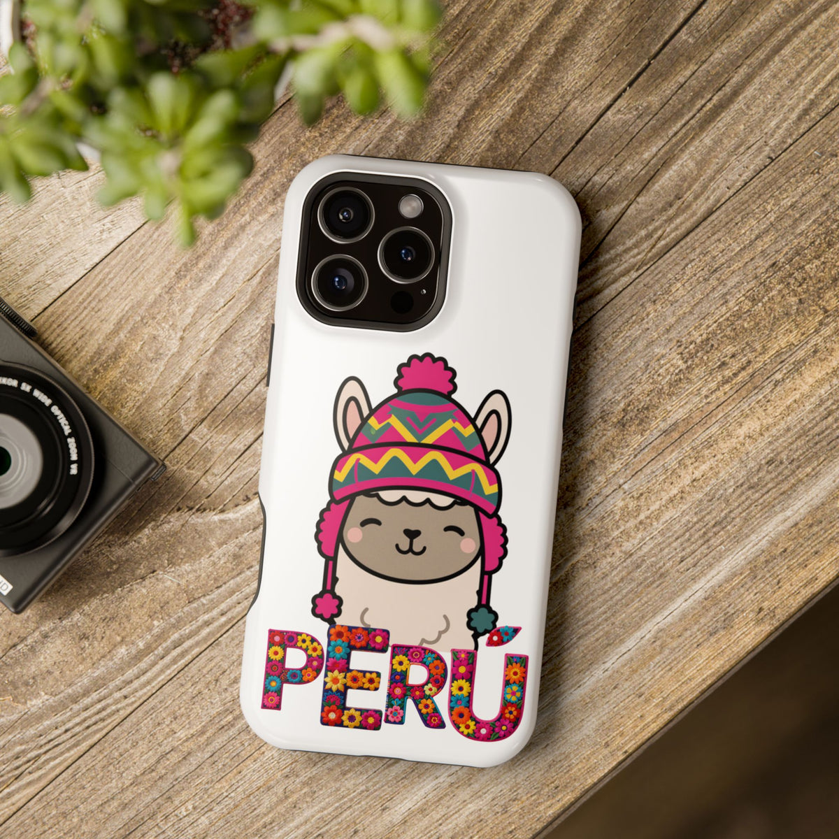 Best Peru Phone Case – Cute Llama with Chullo | Peruvian Gift