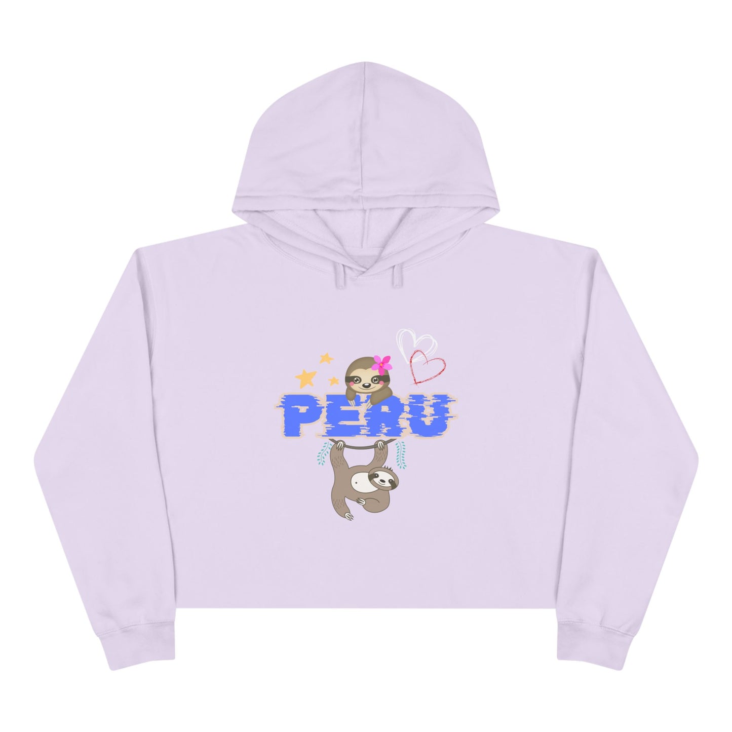 Best Peruvian Crop Hoodie "PERU Jungle Love"