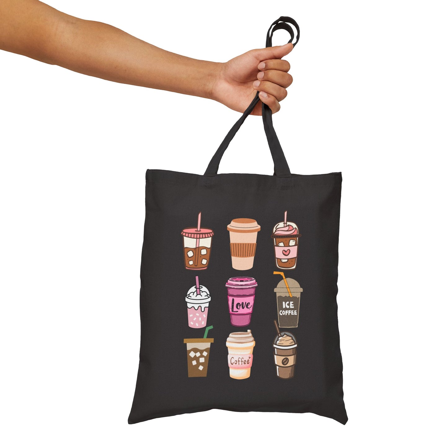 Best coffee Cotton Canvas Tote Bag "Coffee Mugs for Coffee Lovers"