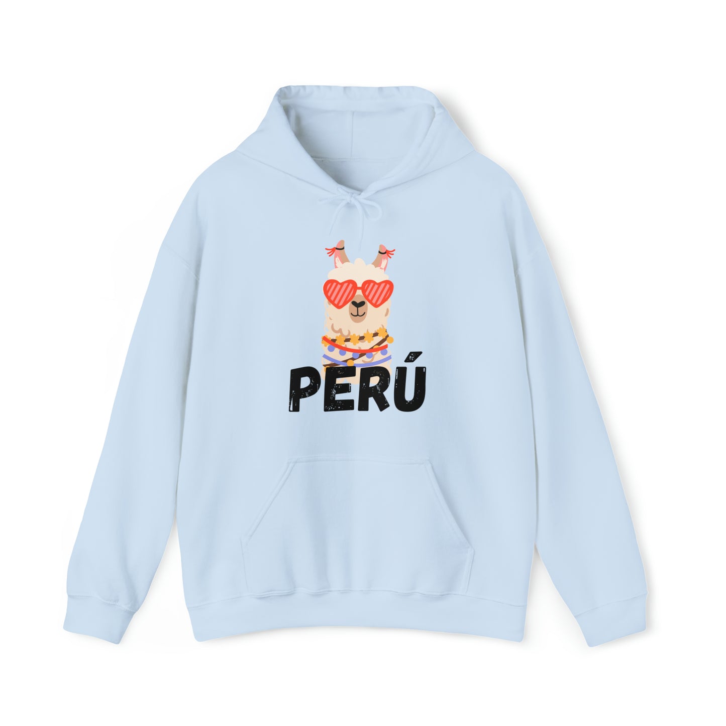 Peruvian Unisex Hoodie "Cozy Elegance,Peruvian Llama" 2024