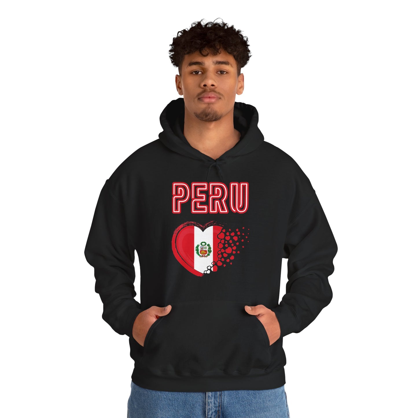 Best Peru Heart Flag Hoodie - Peruvian Pullover
