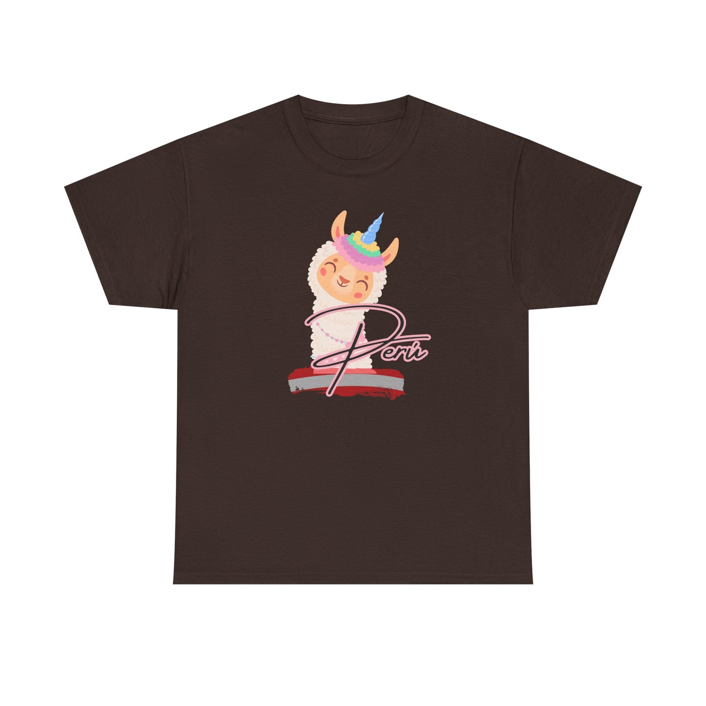 Best Peru Unicorn Llama T-Shirt USA Unisex Cute Peru Pride Tee