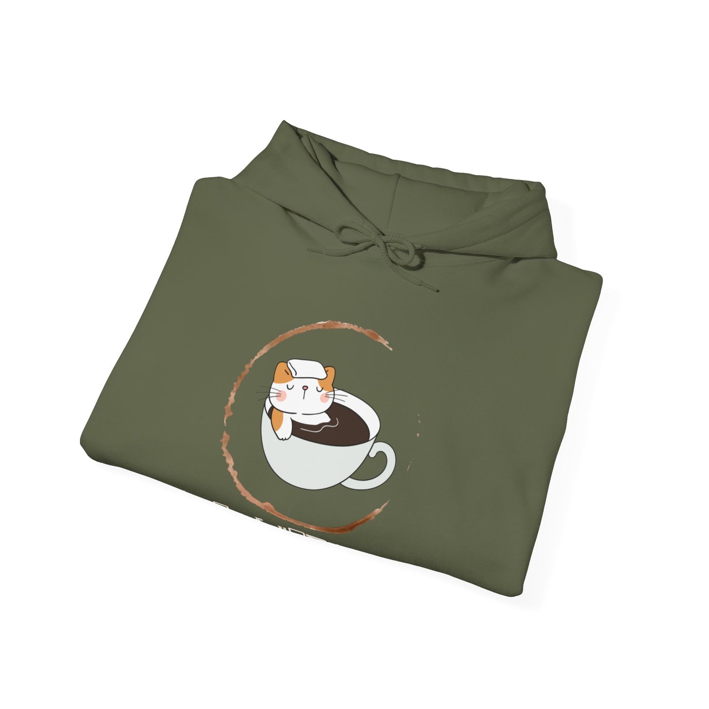 🐱☕ Not a Morning Person Coffee Cat Hoodie USA | Funny Coffee Hoodie