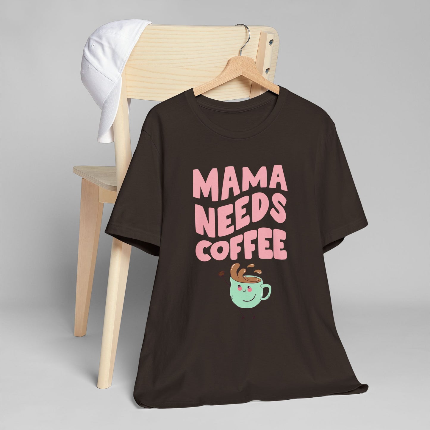 Mama Needs Coffee T-Shirt – Cute Graphic Tee for Moms Who Love Coffee (USA Only)