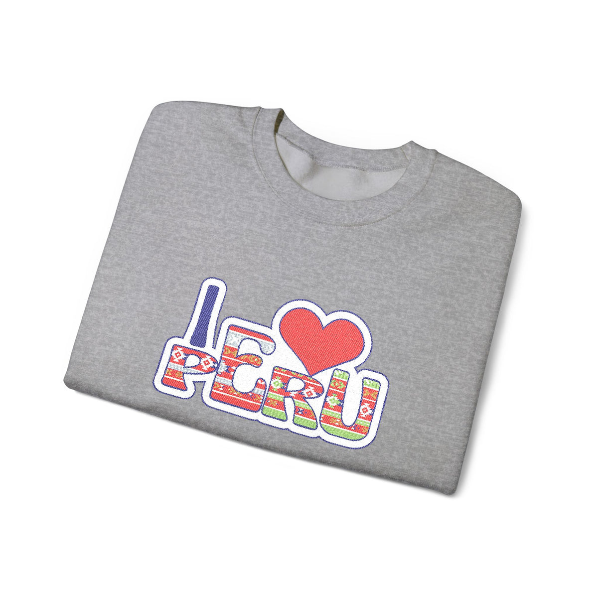 Best I Love Peru Embroidered Sweatshirt USA