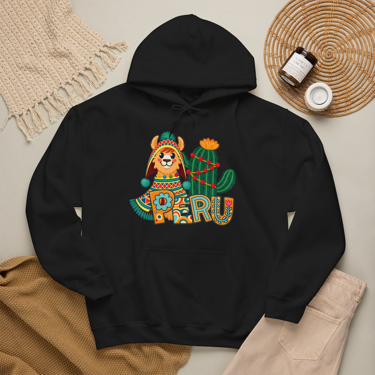 Best Peru Llama Hoodie - Cozy Peruvian Gift for Him & Her