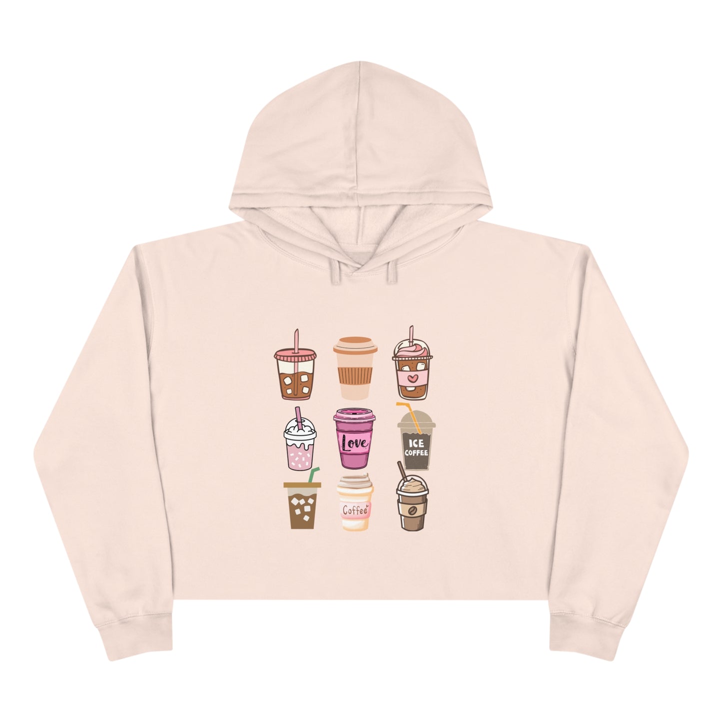 Best Coffee Cropped Hoodie "Coffee Mugs For Coffee Lovers"