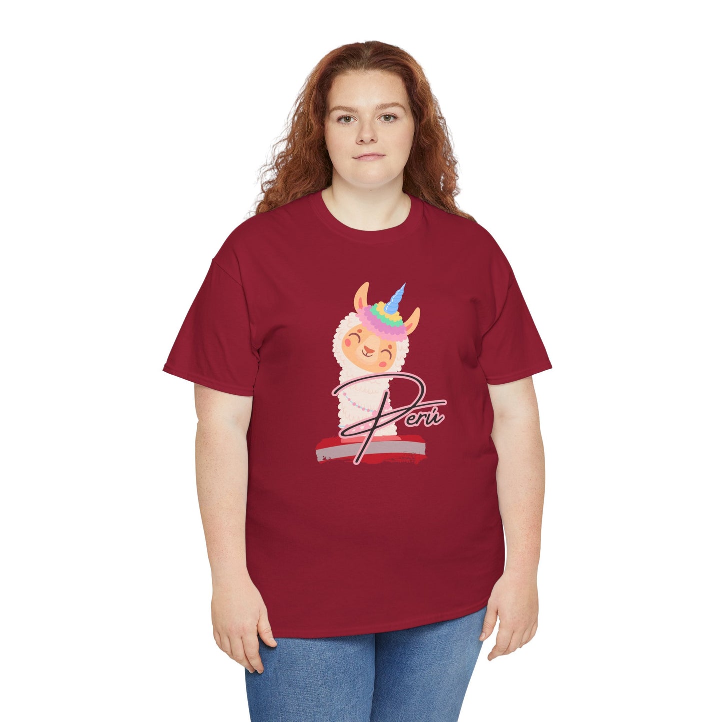 Best Peru Unicorn Llama T-Shirt USA Unisex Cute Peru Pride Tee