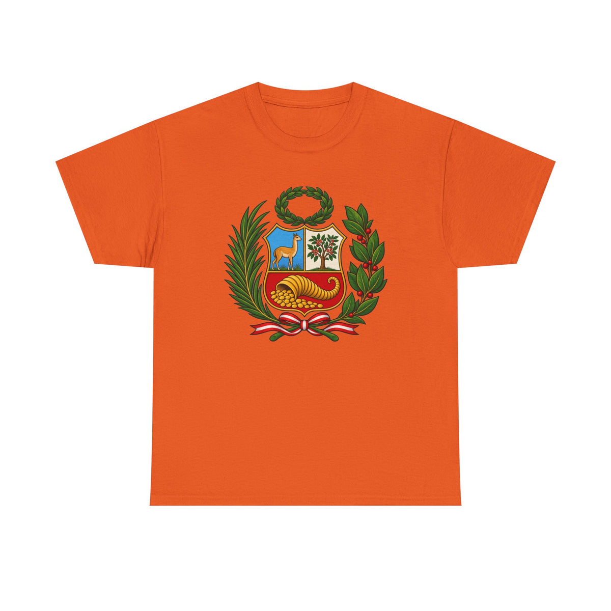 Best Peru Coat of Arms T-Shirt - Escudo Nacional Tee Gift