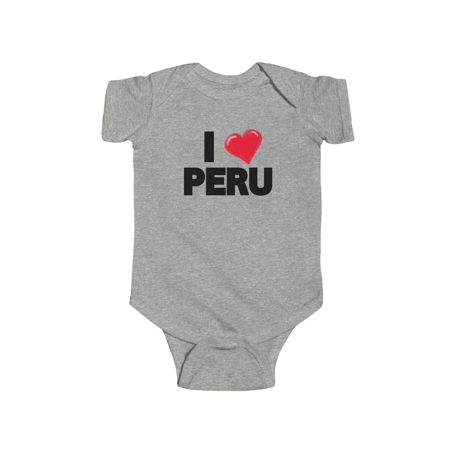 Best Unisex Peruvian Infant Fine Jersey Bodysuit "I Love Peru"