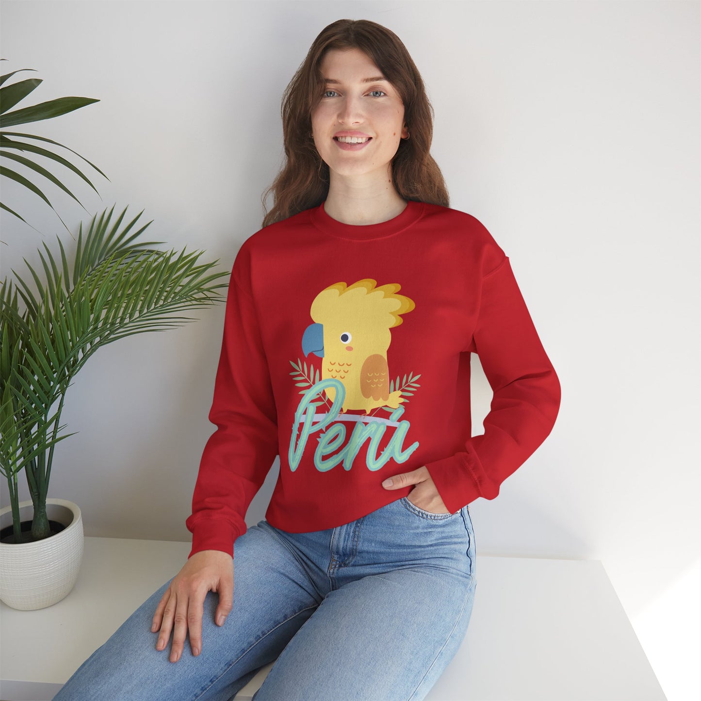 Best Unisex Sweatshirt Peruvian Inspired "Gallito de la Rocas"