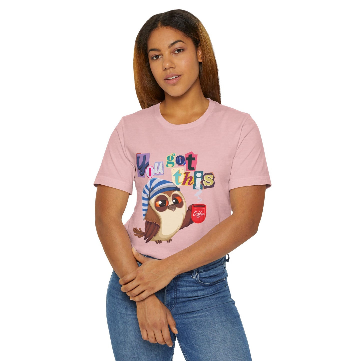 You Got This Coffee Owl T-Shirt – Cute Motivational Graphic Tee for Coffee Lovers (USA Only)