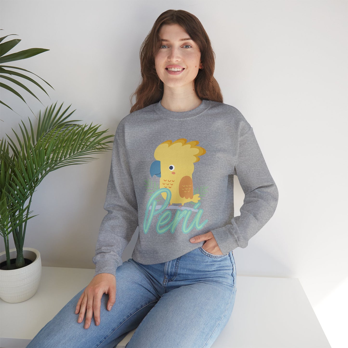 Best Unisex Sweatshirt Peruvian Inspired "Gallito de la Rocas"