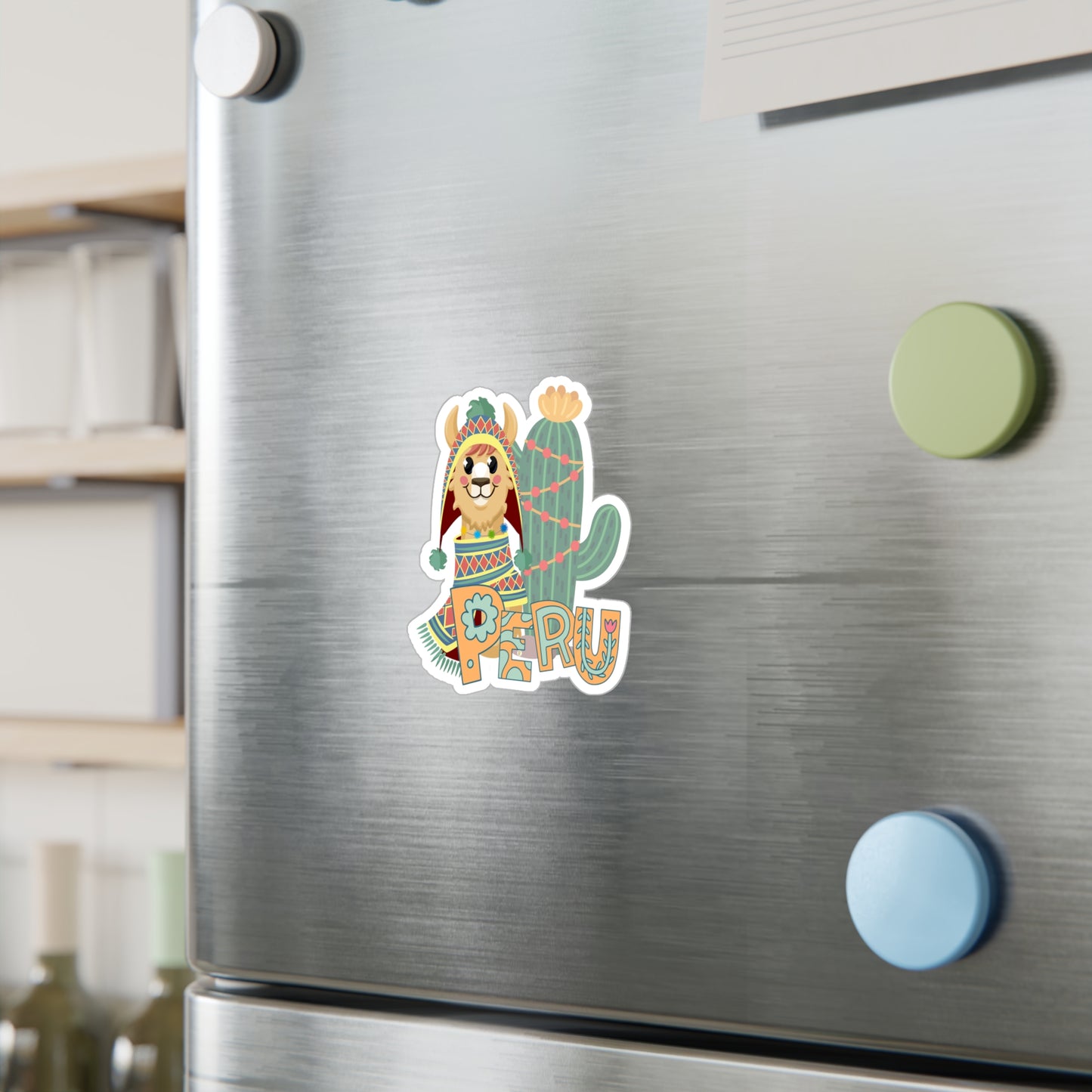 Best Peru Llama Chullo Sticker USA Waterproof Vinyl Decal
