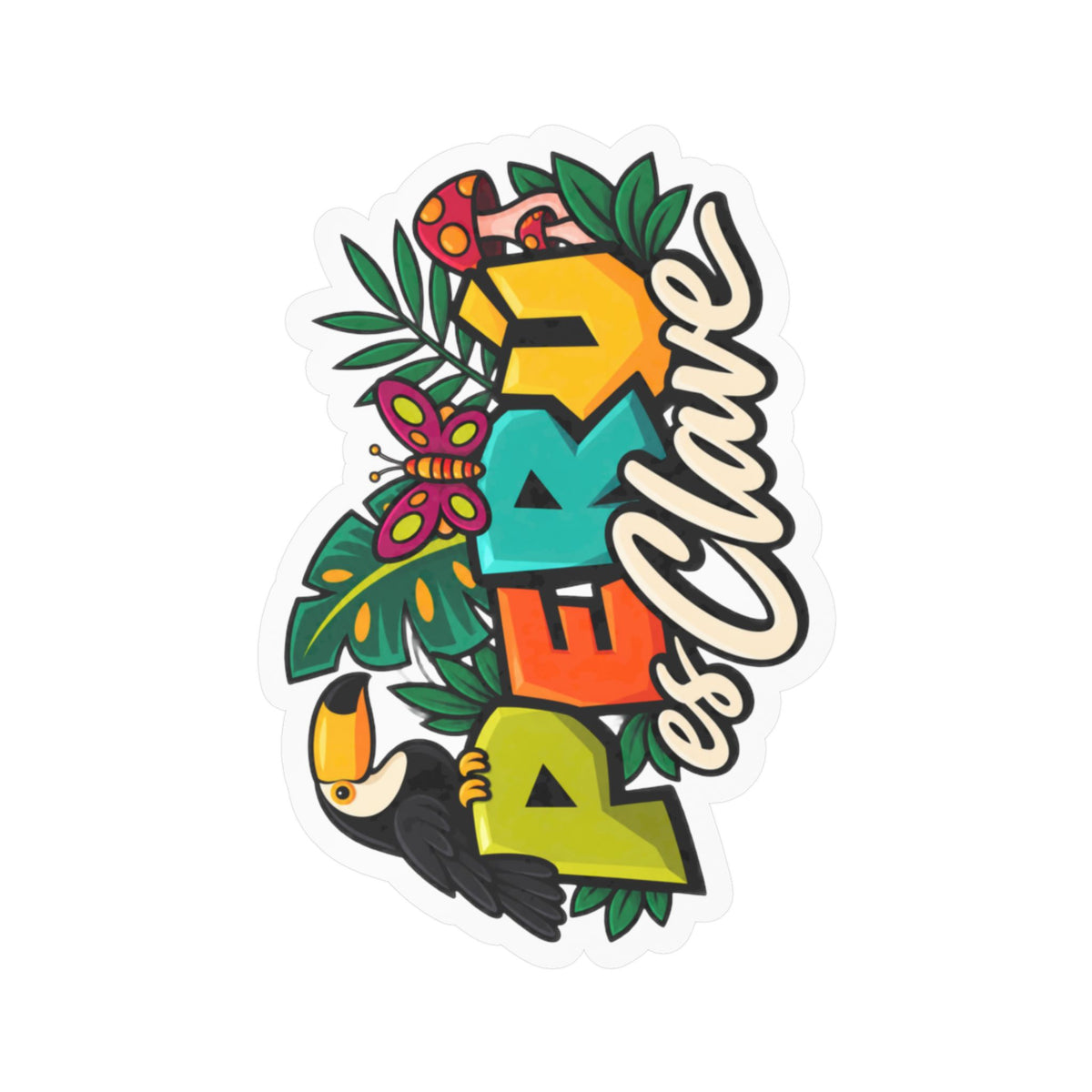 Best Perú es Clave Sticker - Amazon Toucan Jungle Decal