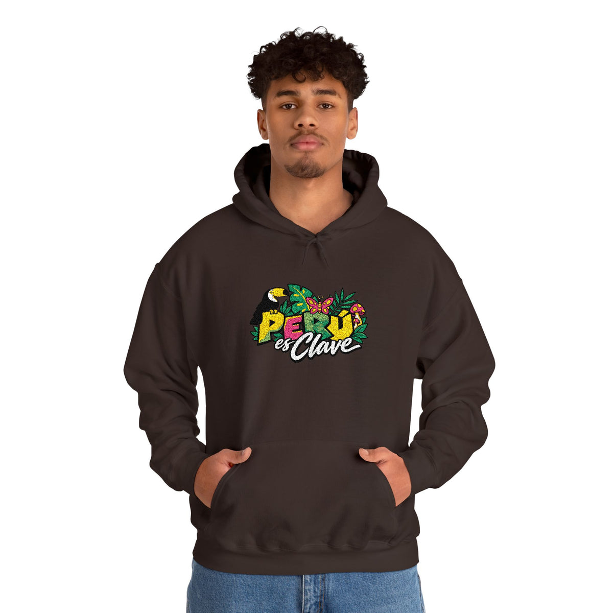 Best Perú es Clave Embroidered Hoodie - Amazon Toucan Gift