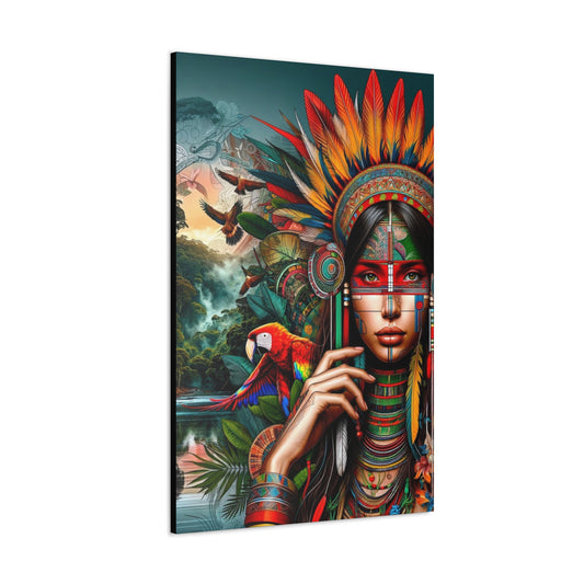 Peruvian Ashaninka Inspired Canvas Prints